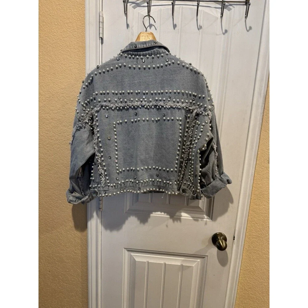 P Cill Jacket Studded Jacket, A Statement Piece To You . Size M - Picture 7 of 12